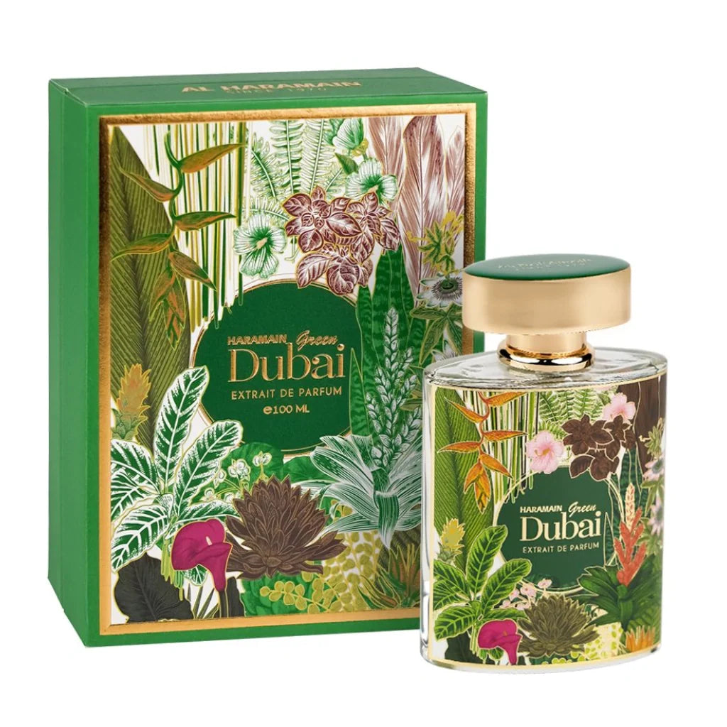 Al Haramain Green Dubai EDP 100 ml Unisex - frasco de eau de parfum unisex de Al Haramain