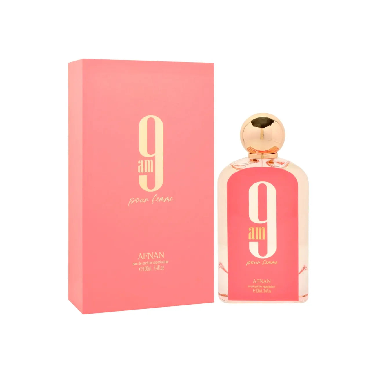 Afnan 9 Am Pour Femme EDP 100 ml para Mujer - frasco de eau de parfum femenina de Afnan