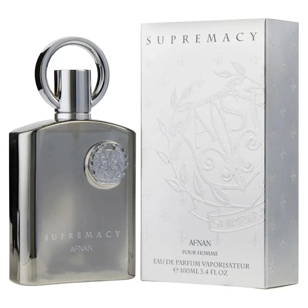 Afnan Supremacy Silver EDP 100 ml para Hombre - frasco de eau de parfum masculina de Afnan