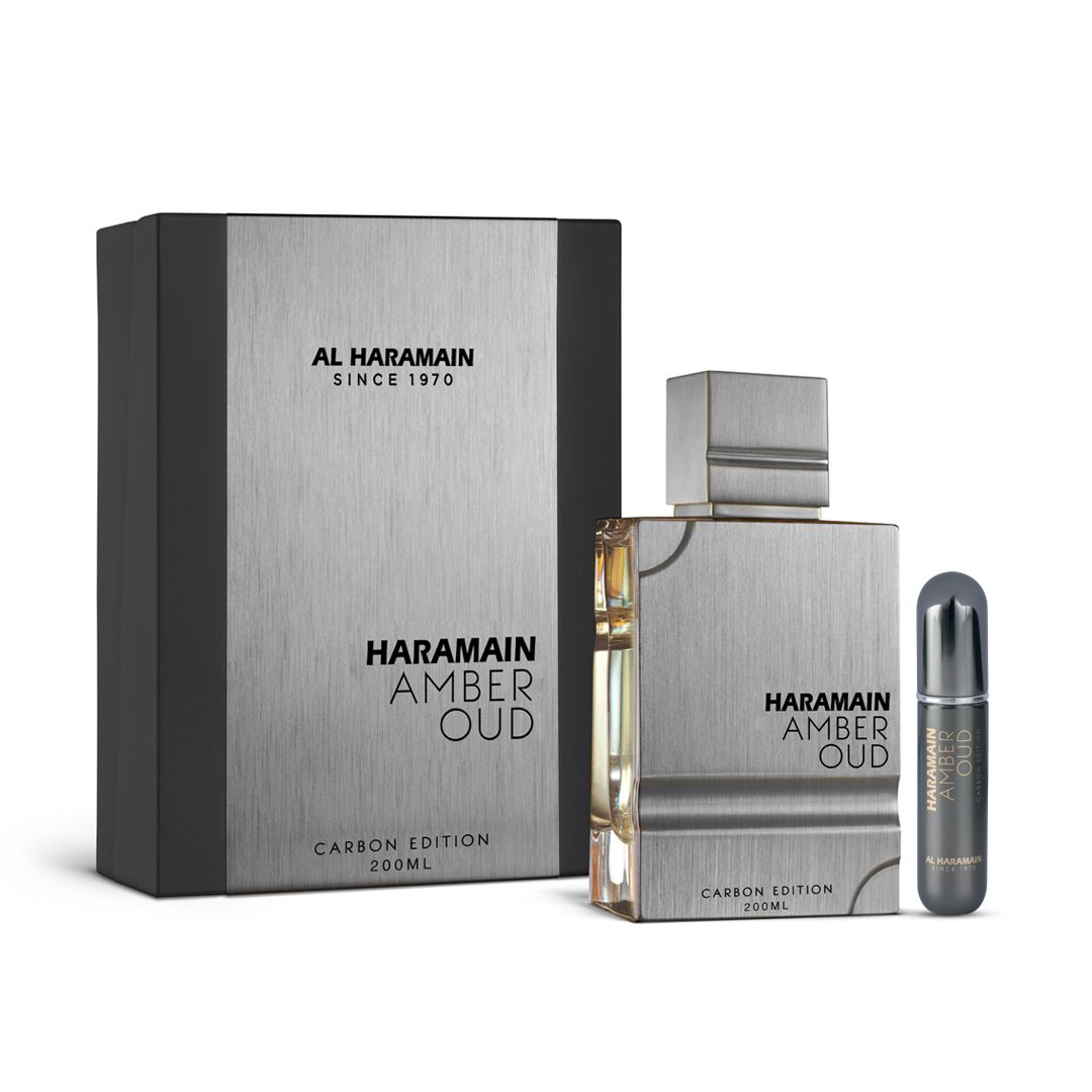 Perfume Al Haramain Amber Oud Carbon Edition EDP + Recargable para hombre - Perfume Supremo